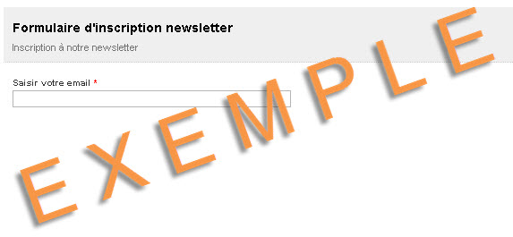 Les formulaires d'inscription aux newsletters de Formpro